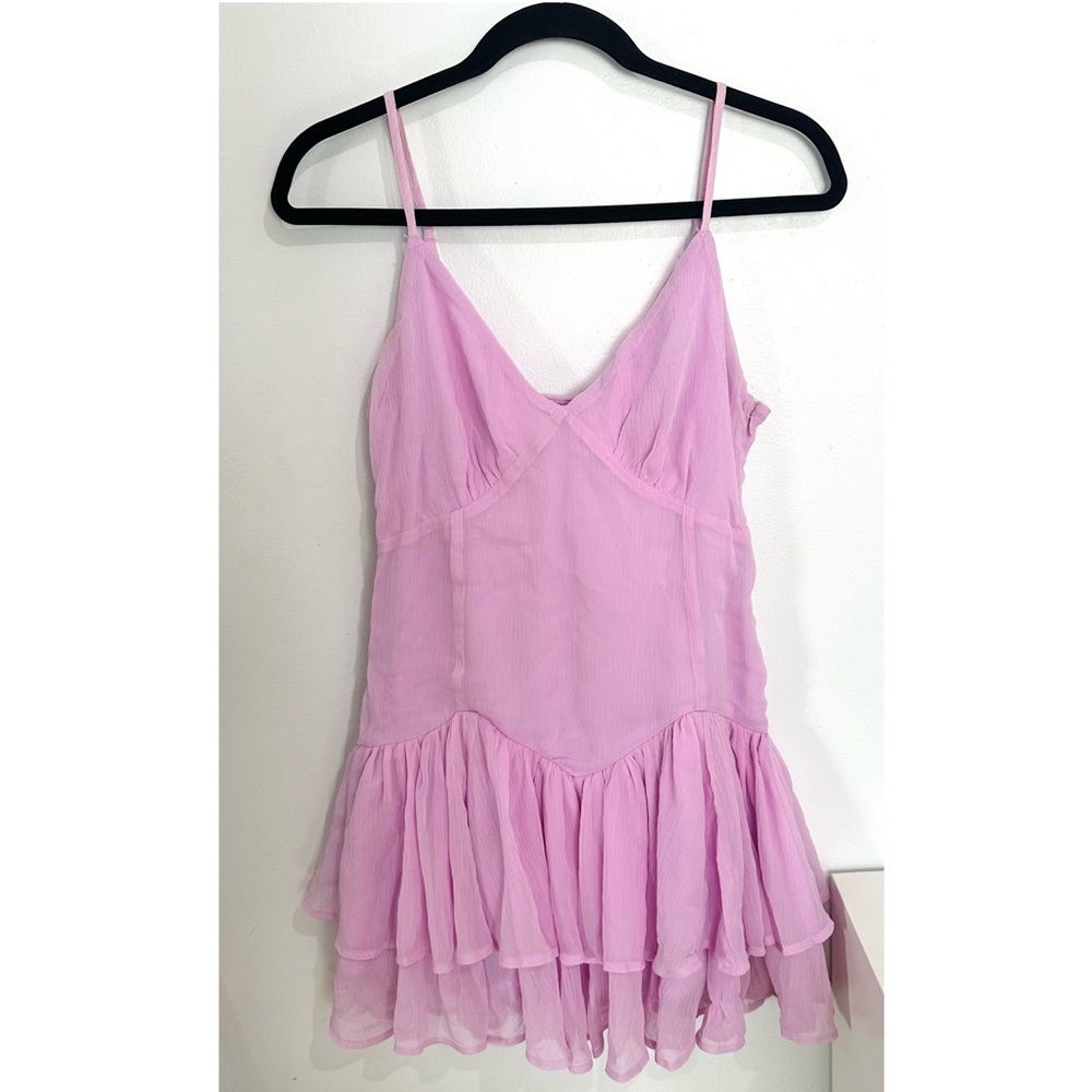 Abercrombie Lilac Ruffled Mini Dress